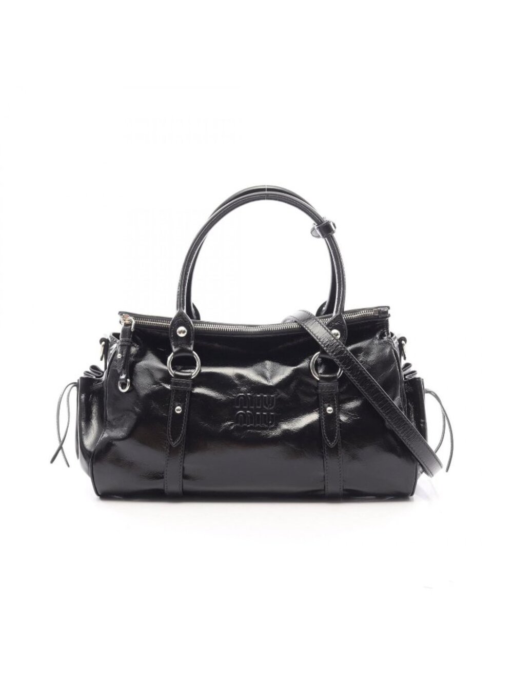 Miu Miu Handbag Vitello Shine Leather